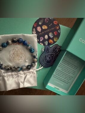 Rare K2 mountain stone Bracelet NEW healing, balance, strength NEW in box